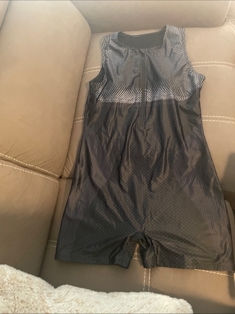 Women’s Black Sleeveless One-Piece Swim Suit
